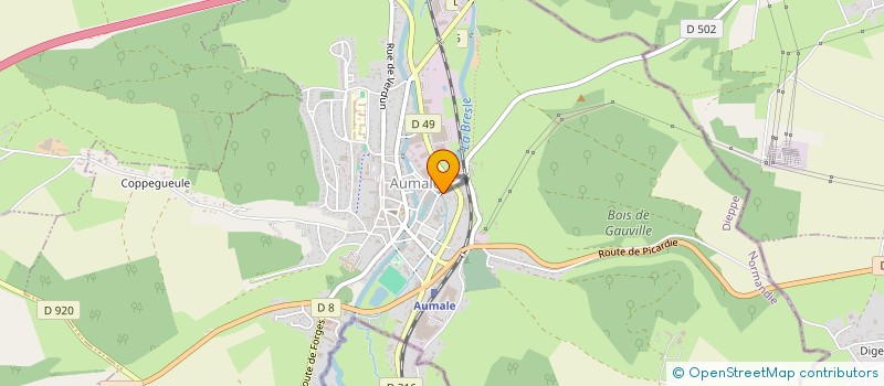 localisation de l'entreprise MONSIEUR EMMANUEL NOYON  AUMALE