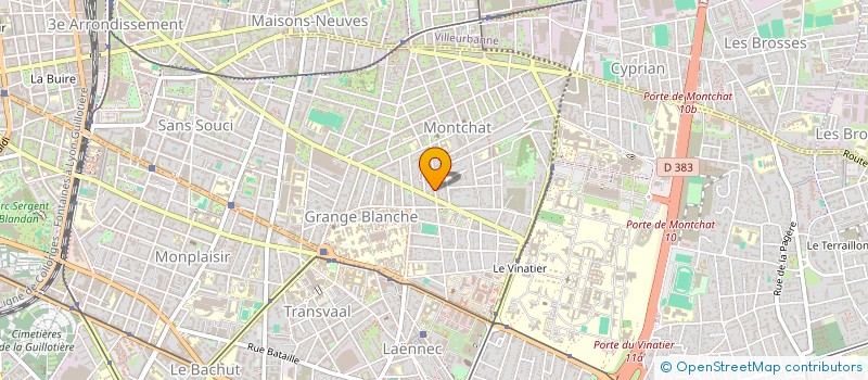 localisation de l'entreprise MONSIEUR EMMANUEL ODIN  LYON