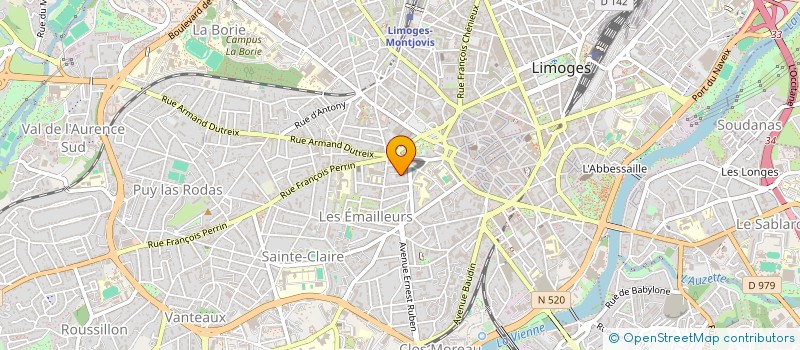 localisation de l'entreprise MONSIEUR EMMANUEL ONDO à LIMOGES