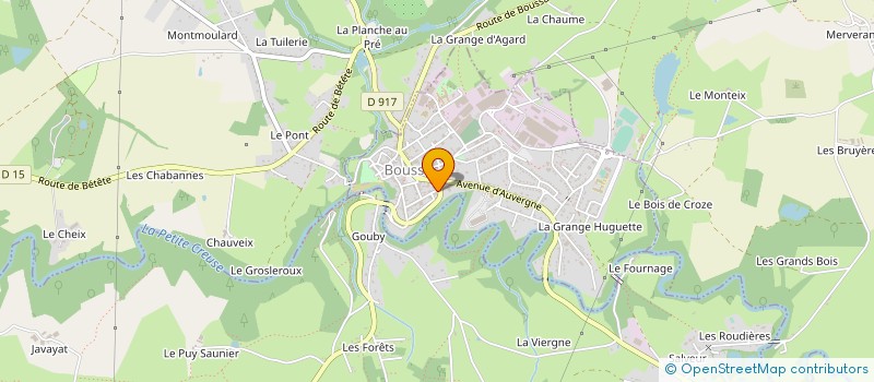 localisation de l'entreprise MONSIEUR EMMANUEL ORSAL à BOUSSAC