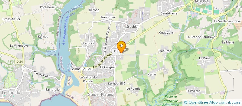 localisation de l'entreprise MONSIEUR EMMANUEL ORVOEN à GUIDEL