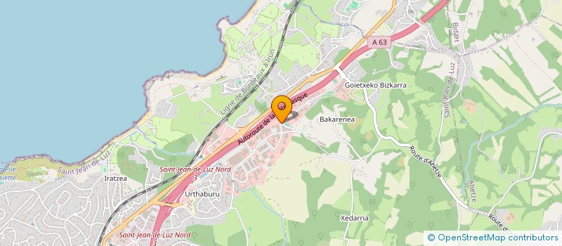 localisation de l'entreprise MONSIEUR EMMANUEL PAGE  SAINT-JEAN-DE-LUZ