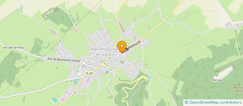 localisation de l'entreprise MONSIEUR EMMANUEL PAGNOT à PIERREFONTAINE-LES-VARANS