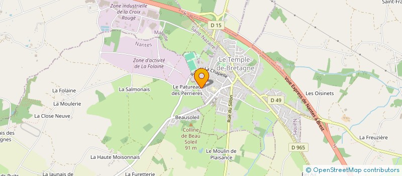 localisation de l'entreprise MONSIEUR EMMANUEL PAIN  LE TEMPLE-DE-BRETAGNE