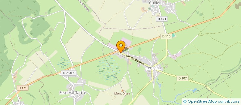 localisation de l'entreprise MONSIEUR EMMANUEL PASTEUR  CENSEAU