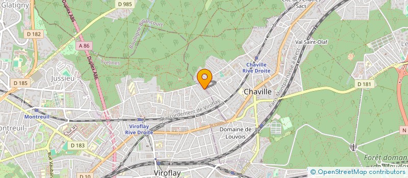 localisation de l'entreprise MONSIEUR EMMANUEL PAVAGEAU  VIROFLAY