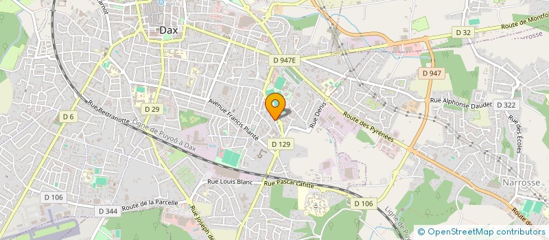 localisation de l'entreprise MONSIEUR EMMANUEL PEDEBOSCQ  DAX