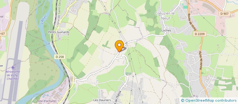 localisation de l'entreprise MONSIEUR EMMANUEL PELLERAY à CREUZIER-LE-VIEUX