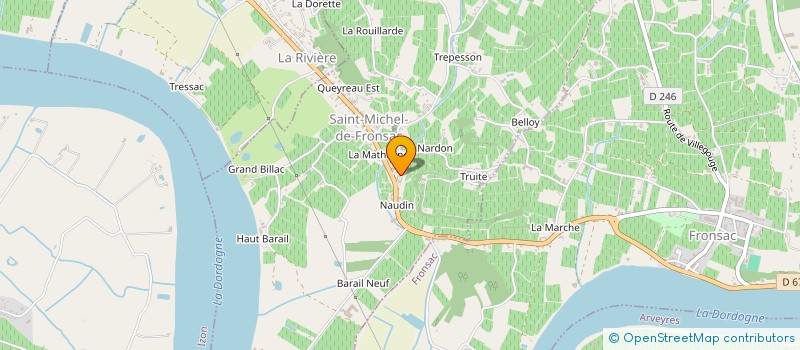 localisation de l'entreprise MONSIEUR EMMANUEL PELLETIER à FRONSAC