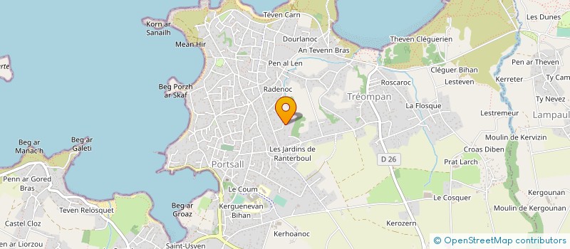 localisation de l'entreprise MONSIEUR EMMANUEL PELOUX à PLOUDALMEZEAU