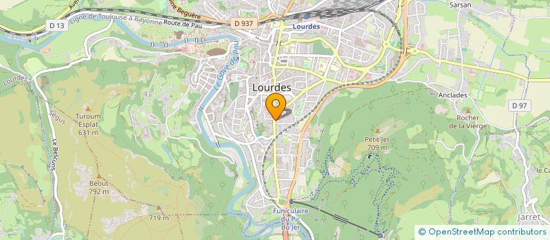 localisation de l'entreprise MONSIEUR EMMANUEL PERRIN  LOURDES