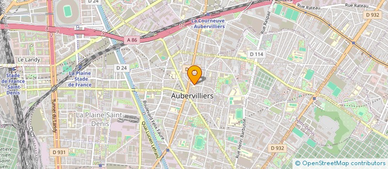 localisation de l'entreprise MONSIEUR EMMANUEL PICHARD à AUBERVILLIERS