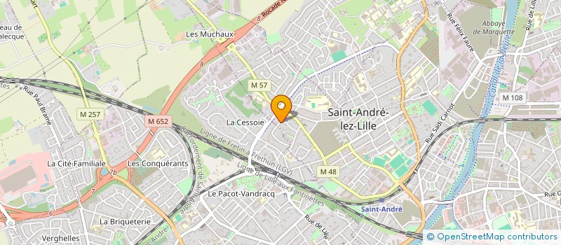 localisation de l'entreprise MONSIEUR EMMANUEL PIERREUSE à SAINT-ANDRE-LEZ-LILLE