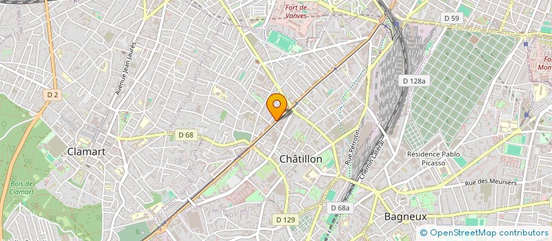 localisation de l'entreprise MONSIEUR EMMANUEL PIGEARD  CHATILLON