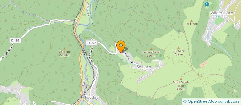 localisation de l'entreprise MONSIEUR EMMANUEL PINGAUX  SOLBACH