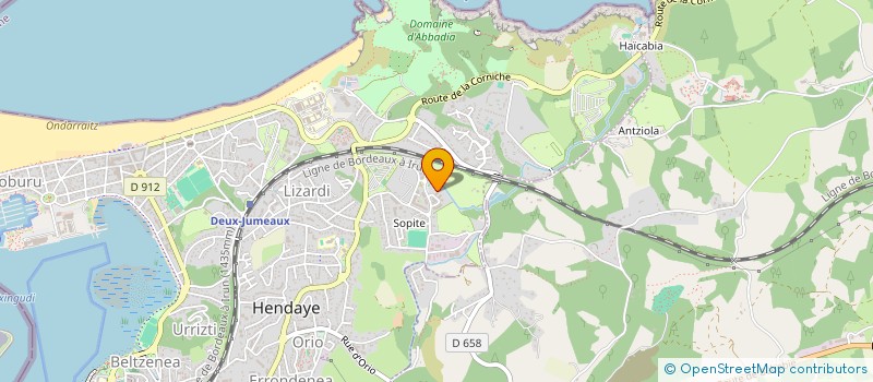 localisation de l'entreprise MONSIEUR EMMANUEL PION  HENDAYE