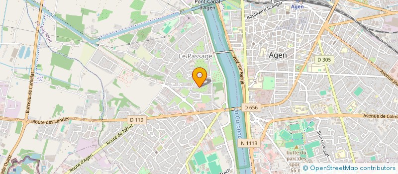 localisation de l'entreprise MONSIEUR EMMANUEL PONS  LE PASSAGE