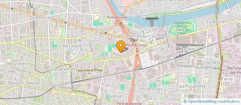 localisation de l'entreprise MONSIEUR EMMANUEL PONSARDIN  VILLEURBANNE