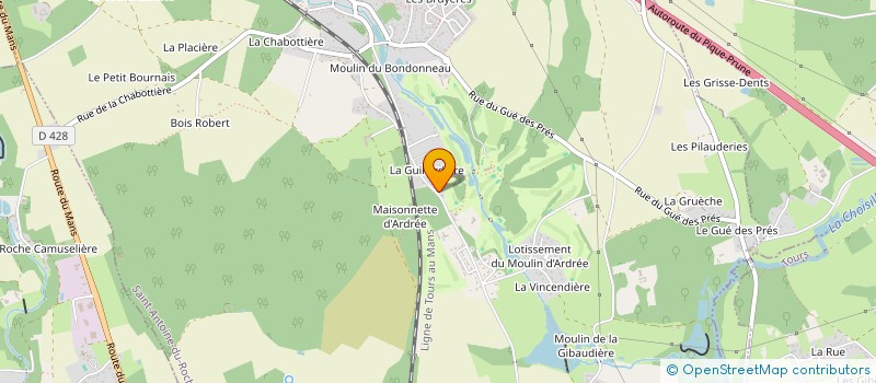 localisation de l'entreprise MONSIEUR EMMANUEL POUDELET  SAINT-ANTOINE-DU-ROCHER