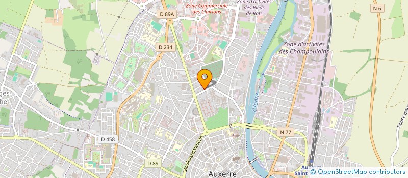 localisation de l'entreprise MONSIEUR EMMANUEL POULET à AUXERRE