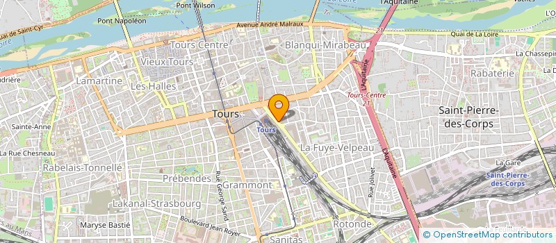 localisation de l'entreprise MONSIEUR EMMANUEL POUVREAU  TOURS