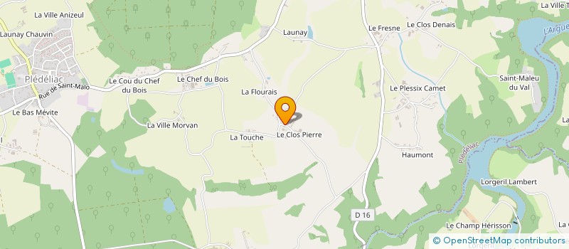 localisation de l'entreprise MONSIEUR EMMANUEL PRISE  PLEDELIAC