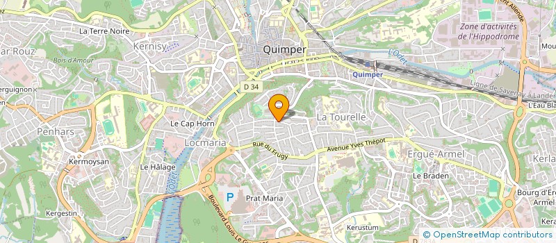 localisation de l'entreprise MONSIEUR EMMANUEL QUENET à QUIMPER