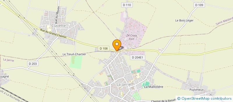 localisation de l'entreprise MONSIEUR EMMANUEL RABEAU  CLAVETTE