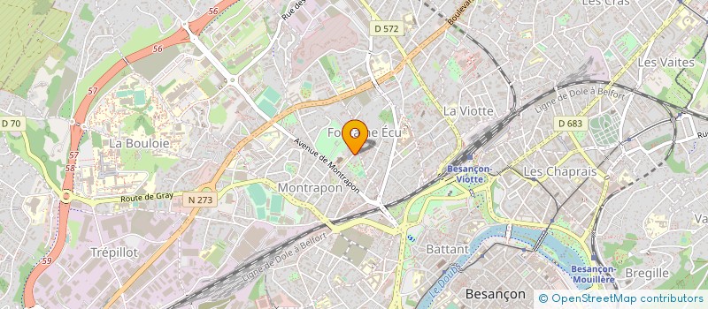 localisation de l'entreprise MONSIEUR EMMANUEL RAMAUX  BESANCON