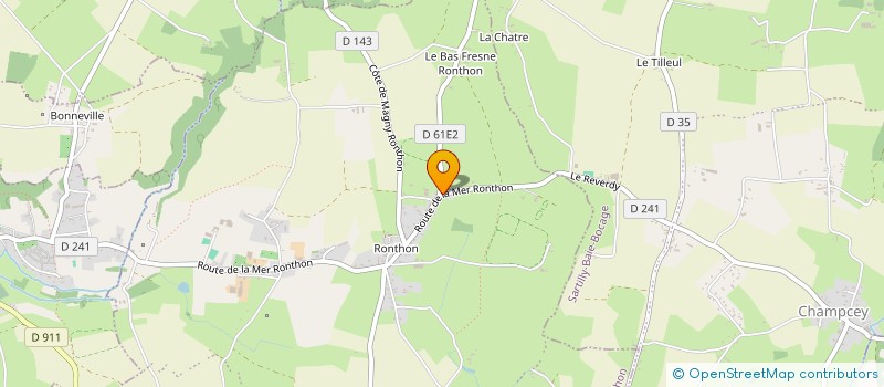 localisation de l'entreprise MONSIEUR EMMANUEL RAULLINE  DRAGEY-RONTHON