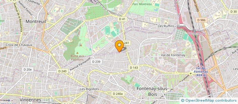 localisation de l'entreprise MONSIEUR EMMANUEL RAYNAL à MONTREUIL