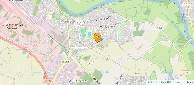 localisation de l'entreprise MONSIEUR EMMANUEL REBILLARD  MONTREUIL-JUIGNE