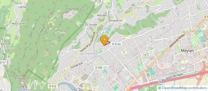 localisation de l'entreprise MONSIEUR EMMANUEL REBOLLO  CORENC