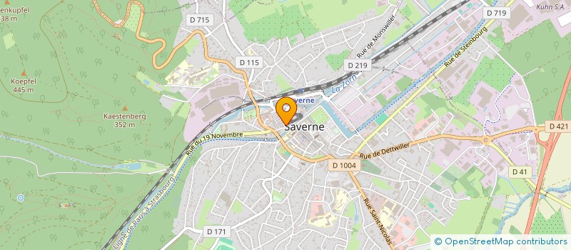 localisation de l'entreprise MONSIEUR EMMANUEL RENARD  SAVERNE