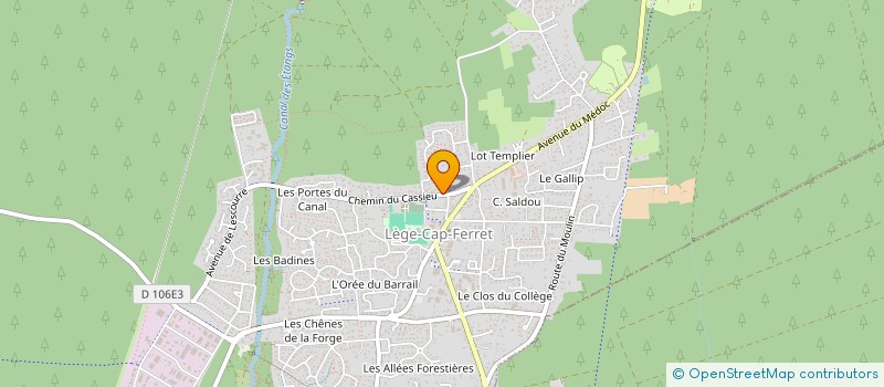 localisation de l'entreprise MONSIEUR EMMANUEL RIBEIRO  LEGE-CAP-FERRET