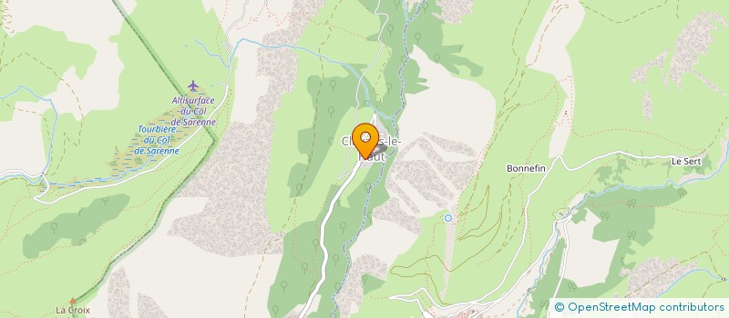 localisation de l'entreprise MONSIEUR EMMANUEL RIBOT  CLAVANS-EN-HAUT-OISANS