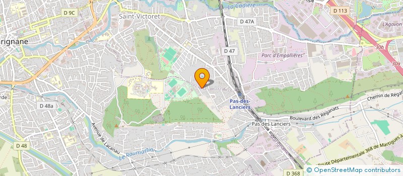 localisation de l'entreprise MONSIEUR EMMANUEL RICHARD  SAINT-VICTORET