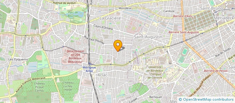 localisation de l'entreprise MONSIEUR EMMANUEL RIEU  MERIGNAC