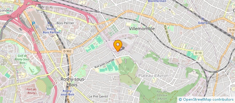 localisation de l'entreprise MONSIEUR EMMANUEL RIVET à VILLEMOMBLE