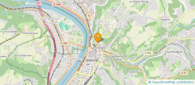 localisation de l'entreprise MONSIEUR EMMANUEL ROBIN  VIENNE