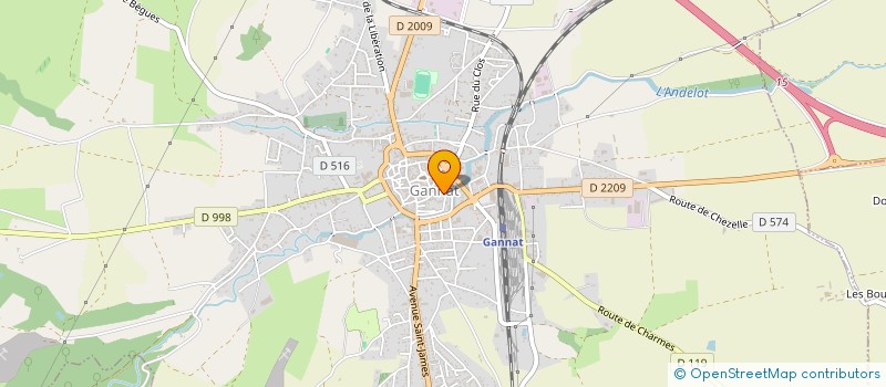 localisation de l'entreprise MONSIEUR EMMANUEL RODIER à GANNAT
