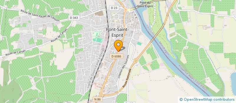 localisation de l'entreprise MONSIEUR EMMANUEL RODRIGUEZ  PONT-SAINT-ESPRIT