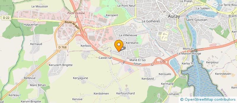 localisation de l'entreprise MONSIEUR EMMANUEL ROGER à AURAY