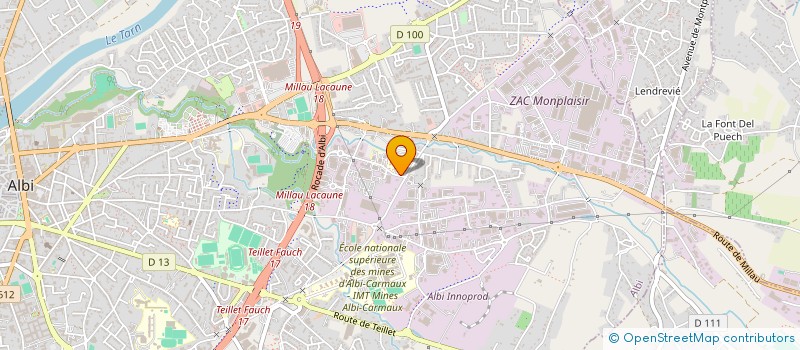 localisation de l'entreprise MONSIEUR EMMANUEL ROLLAND à ALBI