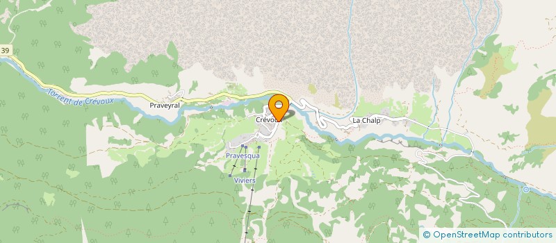 localisation de l'entreprise MONSIEUR EMMANUEL ROMAN  CREVOUX