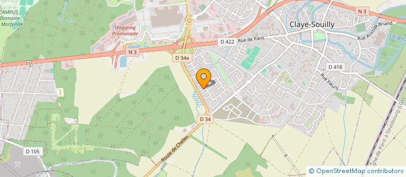 localisation de l'entreprise MONSIEUR EMMANUEL ROSA  CLAYE-SOUILLY