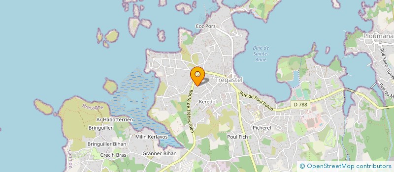 localisation de l'entreprise MONSIEUR EMMANUEL ROULET  TREGASTEL