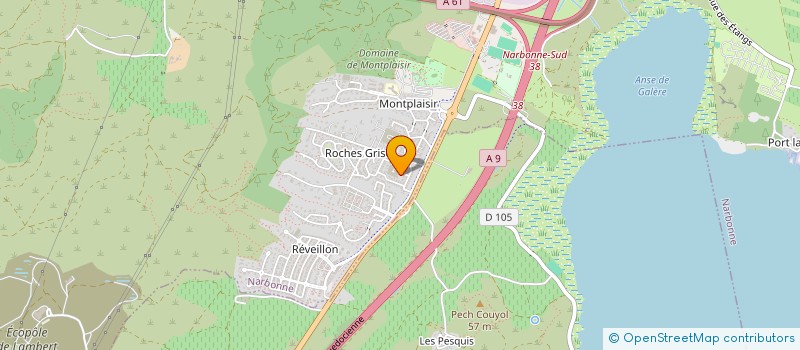 localisation de l'entreprise MONSIEUR EMMANUEL ROUSSEL  NARBONNE