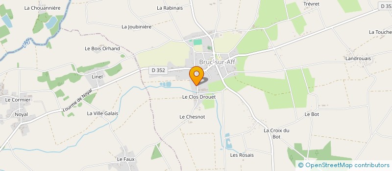 localisation de l'entreprise MONSIEUR EMMANUEL ROUX  BRUC-SUR-AFF