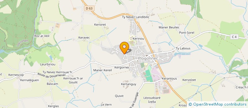 localisation de l'entreprise MONSIEUR EMMANUEL ROUX  PLOGONNEC